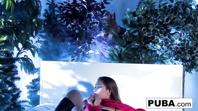 Beautiful Big Tittied Brunette Loves Taking Dick