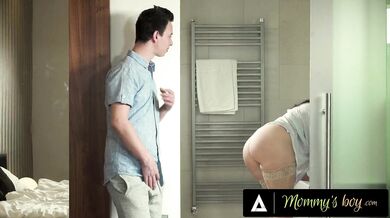 Mature Maid Rides 18yo Guy's Cock after She Kept Teasing Him while Cleaning...