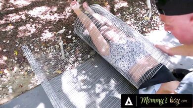 Stacked Milf Gets Hard Fucked by Her Pervert Hung Gardener while Stuck in A...