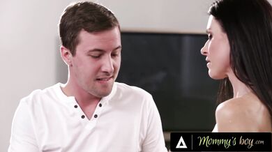 Horny Milf India Summer Teases Her Hung Stepson with Lingerie & Can