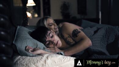 Horny Stepmom Rachael Cavalli Sucks off Her Stepson by Mistake while Sharin...