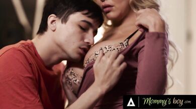 Titted Milf Comforts Her Step-son