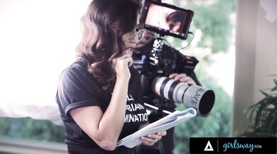 Famous Porn Actress Lana Rhoades Bangs with the Busty Movie Director April