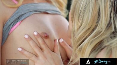 Hot Blonde Campers Mia Malkova and Aj Applegate Have Passionate Sex in the