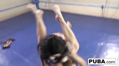 Gorgeous and Busty Babes Love Squaring Up to See Who Cums First