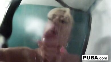 Nikita Von James takes a sexy shower
