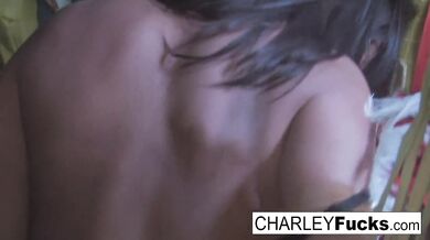 Charley cums all over