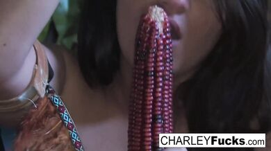 Charley cums all over