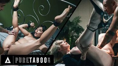 Submissives Vanessa Sky Dee Williams are Free Use Dominated - Simulation