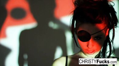 Christy Mack plays with her ass & pussy