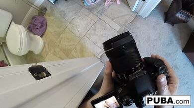 Babe does a sexy tease in a Motel Room