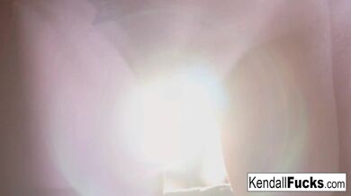 Kendall has fun getting her pussy wet