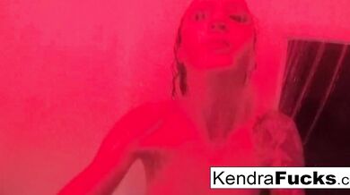 Hot Kendra Cole takes a sexy shower!