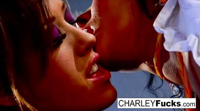 Charlie has some fun with sexy Capri