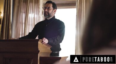 Horny Virgin Teen Penelope Kay Seduces Pervert Priest to Fuck Her Ass