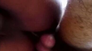 Horny tranny gets her shaved asshole pumped hard by a guy outdoor