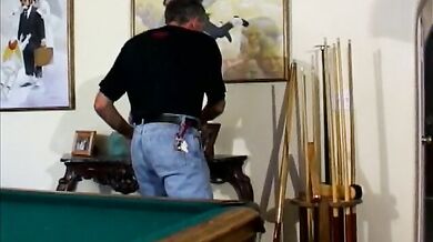 Busty woman with tattoos smokes and sucks a man with huge dick before getting pussy smashed