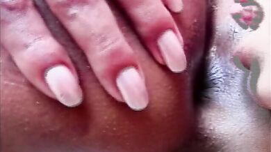 Hot Shemale bangs a blonde babe with hairy pussy outside in doggy position