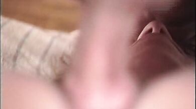 Busty babe gets her bush pleased and boned by a older man with big dick