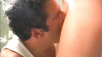 Sexy girl pisses in the toilet and gets her pussy drilled deep by a muscular dude