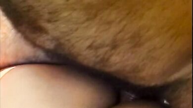 Cute tranny gets her tight asshole rammed by a dude with big dick outdoor