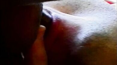 Brunette shemale sucks the gardener before getting her tight asshole eaten and pumped outdoor