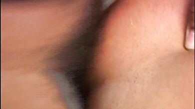 Tattooed black babe gets her wet bush drilled and eaten by a BBC on the bed