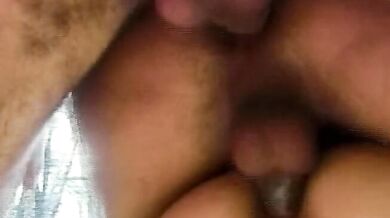 Horny guy gets deep anal fuck outdoor while he smashes a girl with tight ass