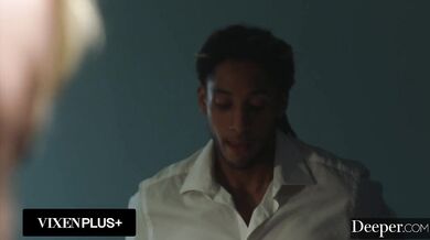 Deeper. Petite blonde takes on huge BBC