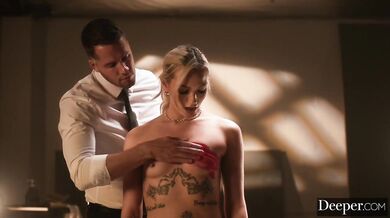 Deeper. Hot babe loves to be dominated