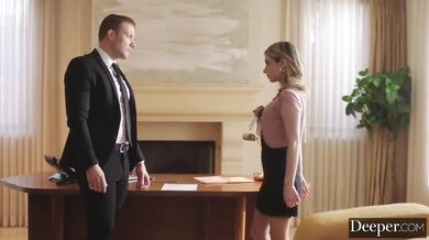 Deeper. Submissive babe dominated