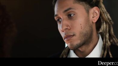 Deeper. Ebony babe begs for hard cock