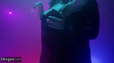 Deeper. Babe gagged and dominated