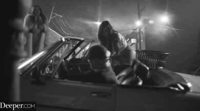 Deeper. Redhead fucked by 2 BBCs