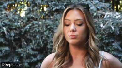 Deeper. Hot babe takes on huge BBC