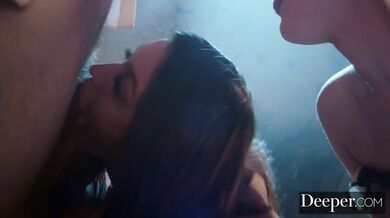 Deeper. Catalina shares her GF Paris in hot threesome