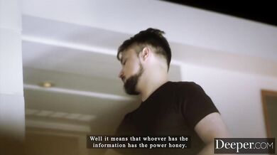 Deeper. Young Blonde Dixie gets spit roasted