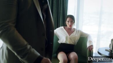 Deeper. Filthy Adriana Furiously Drains 8 Cocks for Reward