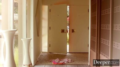 Deeper. Ashley Red Gags on a Huge Black Dick for her Husband