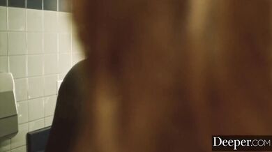 Deeper. Abigail Mac Fucks her Young Employee in the Bathroom