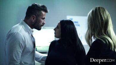 Deeper. Gabbie Carter Submits to Angela White and Husband