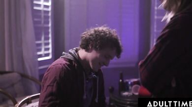 Closeted Teen Watches Lesbians Fuck At College Party