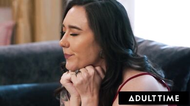 Curious Lifelong Lesbian Uses Dildo For First Time!