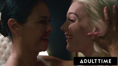 Perky Tits Lesbian Orgasms During Submission