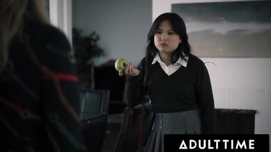 ADULT TIME - FEED ME: Asian Teen Lulu Chu Rides Religious Boyfriend's Big Cock - PART 1