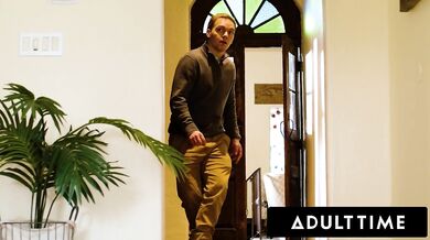 ADULT TIME - Nympho MILF Lauren Phillips CAUGHT Horny Perv Jerking Off To Her Masturbating Session!