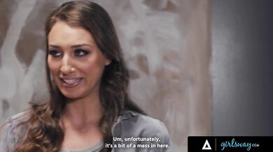 Bickering Painters Ana Foxxx & Bella Rolland Share Petite Model Liz