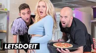 Slutty StepMom Miss Jackson Fucks Restaurant Workers - LATINA MILF