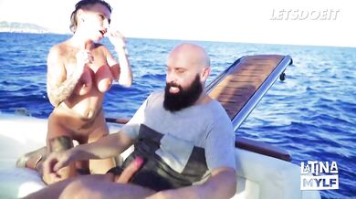 Big Ass MILF Gina Snake Rough Sex Outside On Luxury Boat - LATINA MYLF