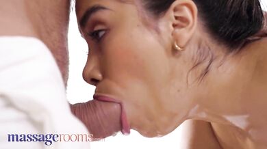 Massage Rooms Peruvian beauty ends with cum inside after sensual fuck